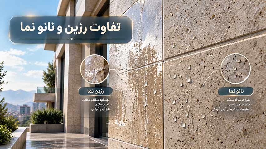 مقایسه رزین و نانو نما